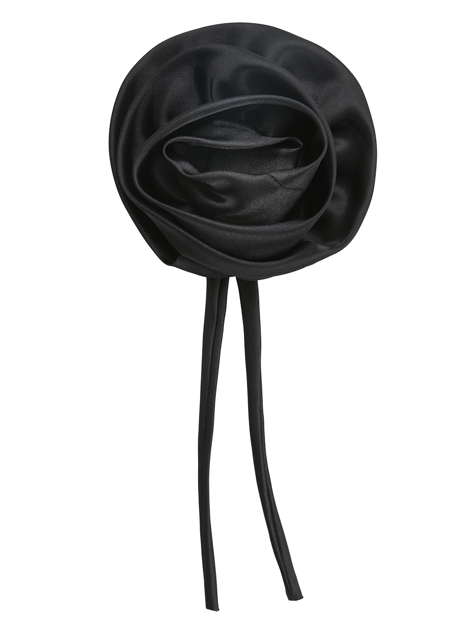 Rosette Lemonade Satin Flower