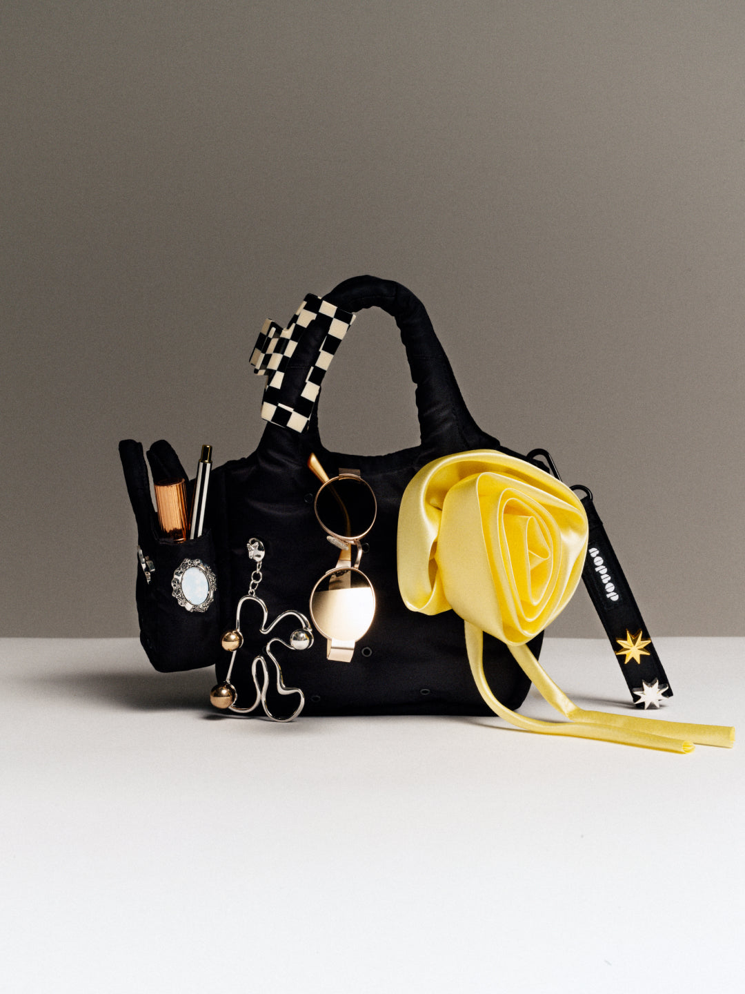 Rosette Boulder Satin Flower