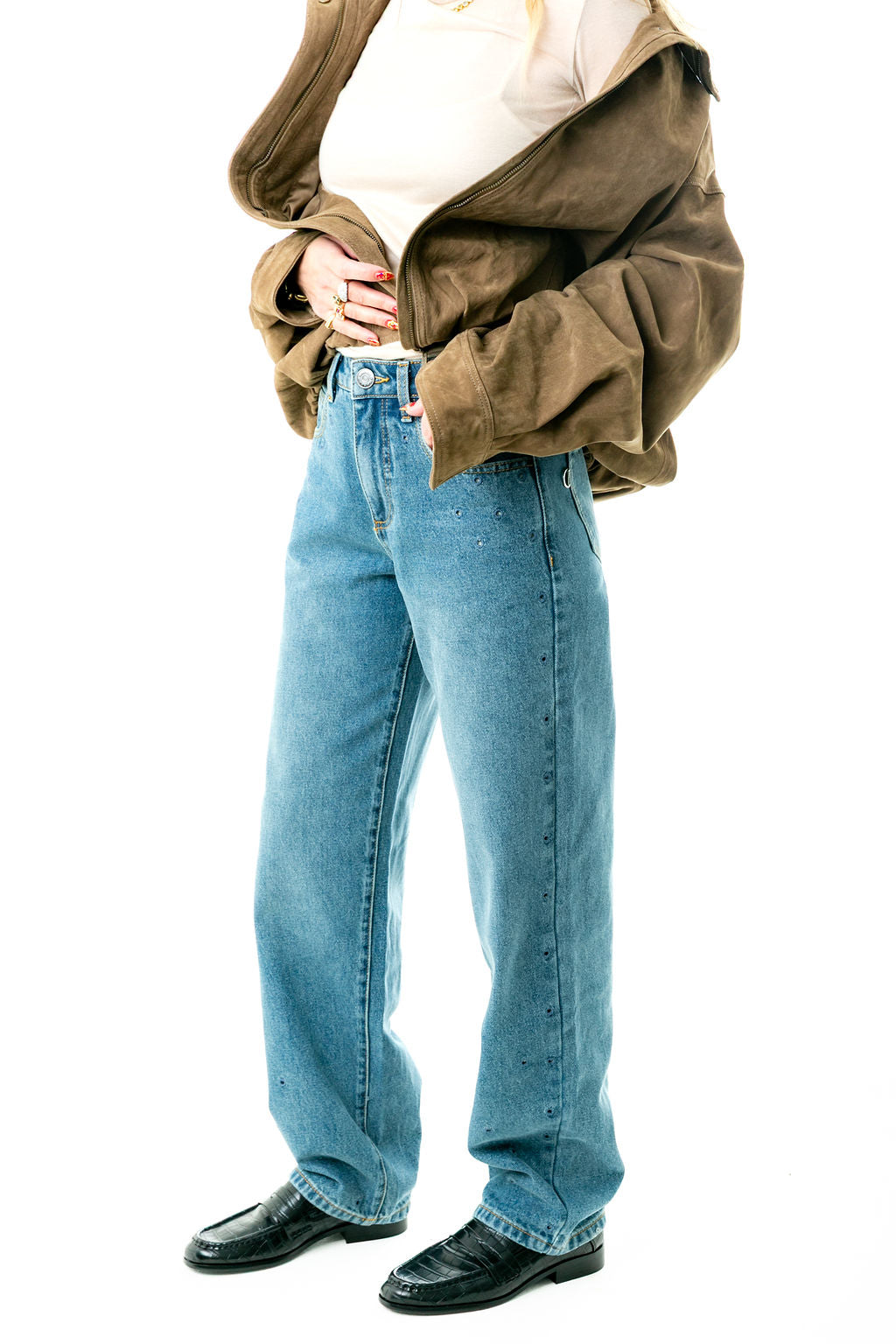 Medium Wash Denim Jeans