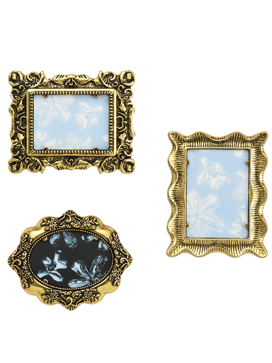Grace, Aura, and Haven Antique Silver Picture Frames Pack