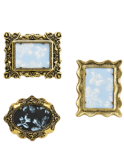 Grace, Aura, and Haven Antique Gold Picture Frames Pack
