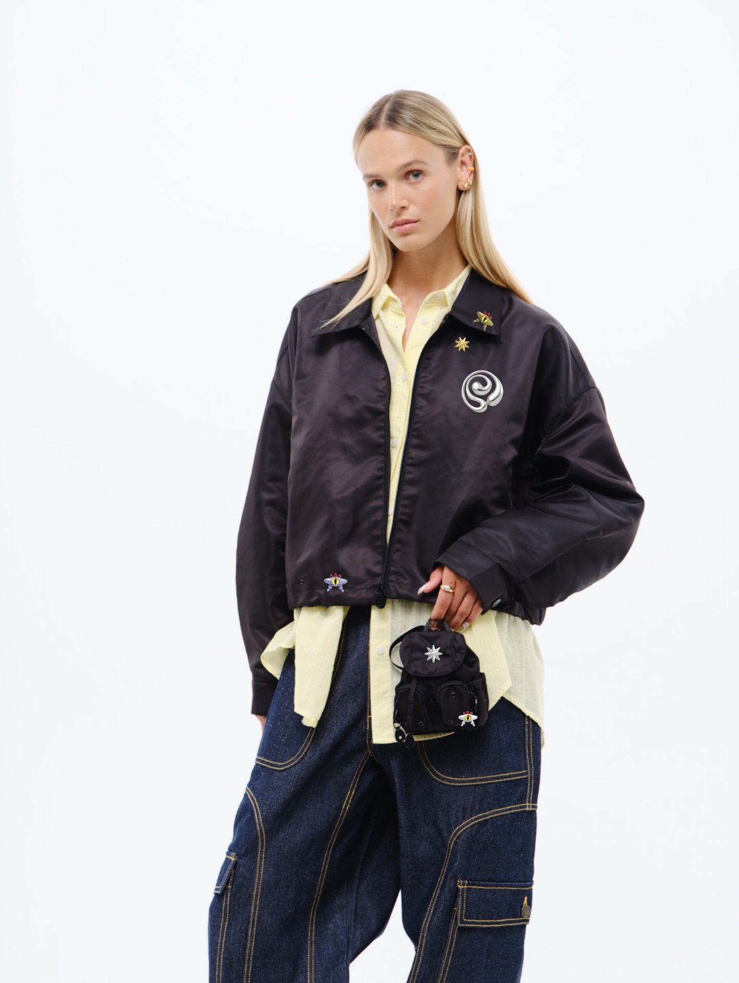 Nylon Crop Jacket