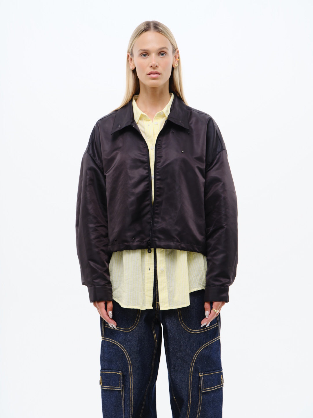Nylon Crop Jacket
