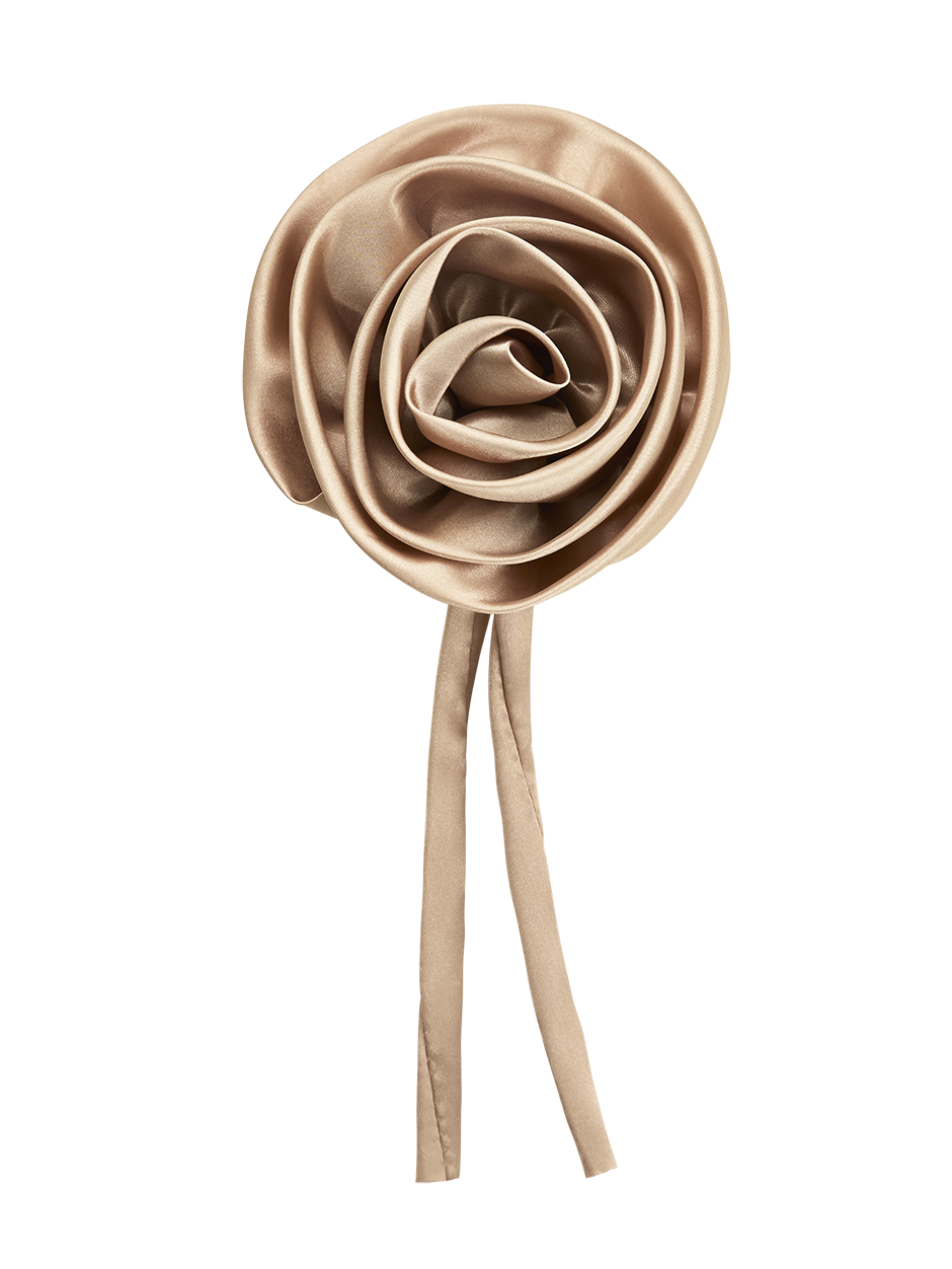 Rosette Boulder Satin Flower