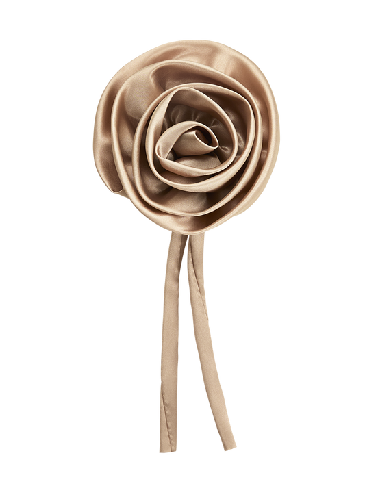 Rosette Boulder Satin Flower