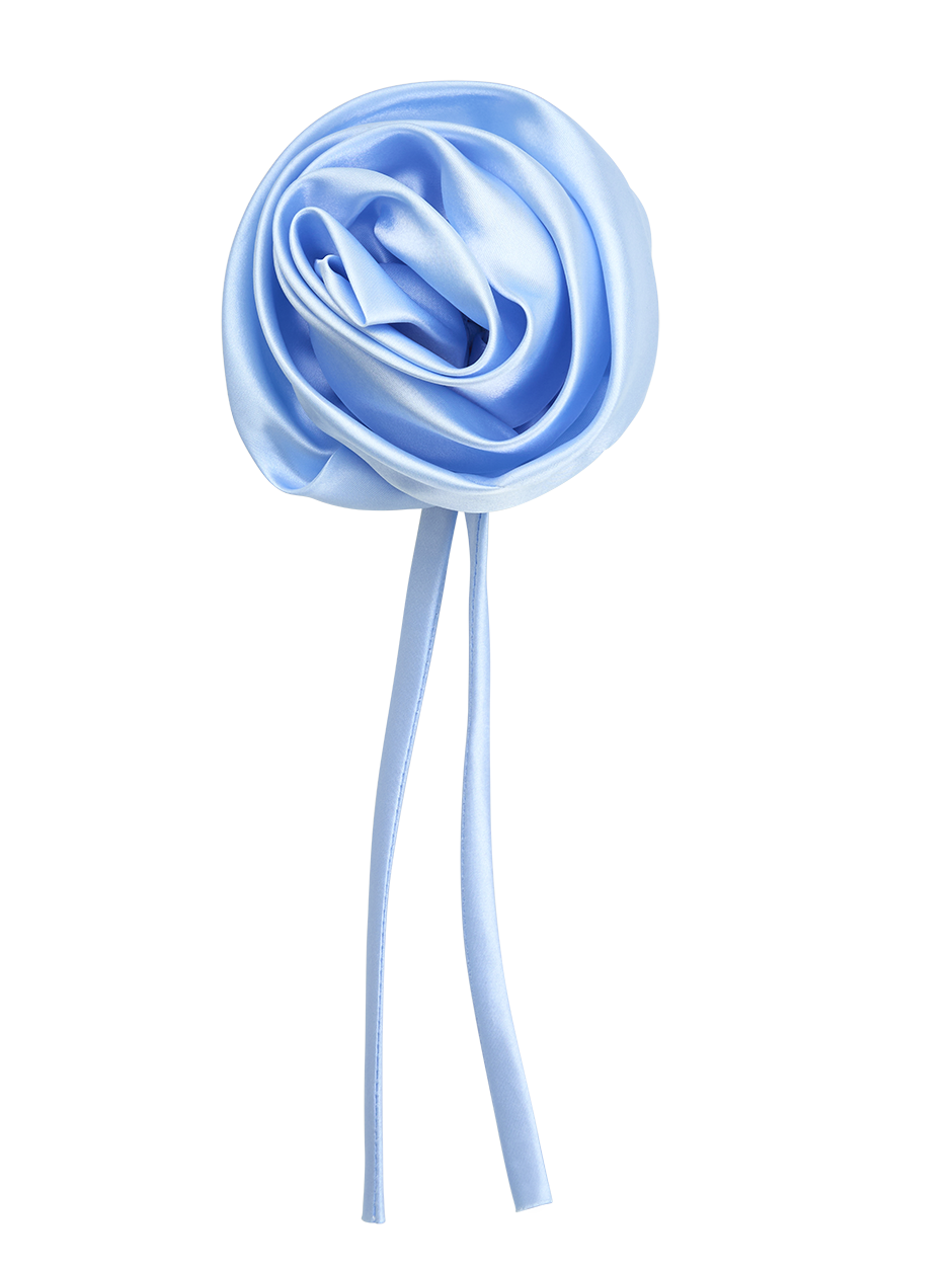 Rosette Lemonade Satin Flower