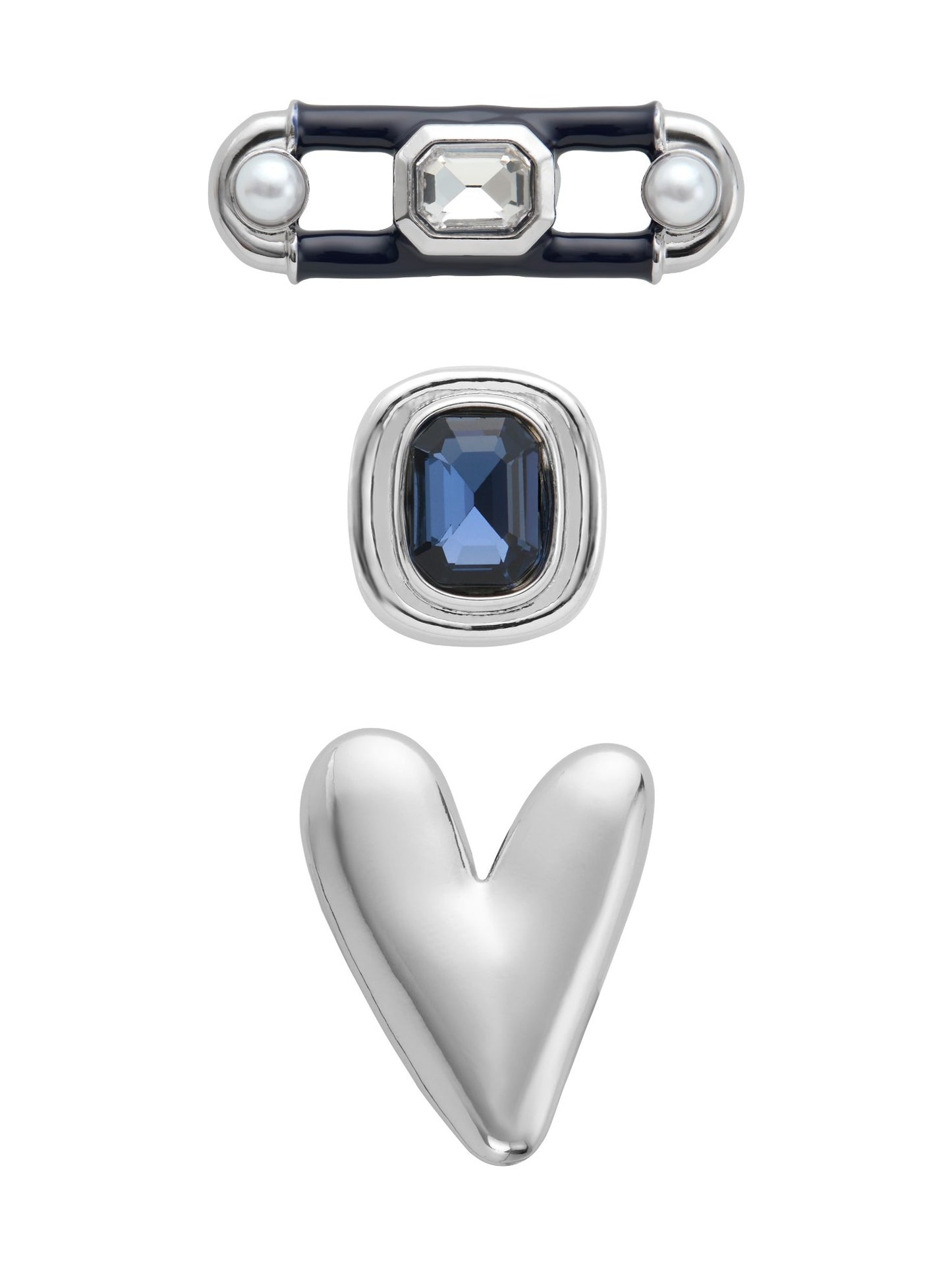 Infinity, Heart, & Bezel Silver- 3 Pack