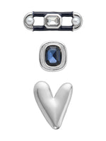 Infinity, Heart, & Bezel Silver- 3 Pack