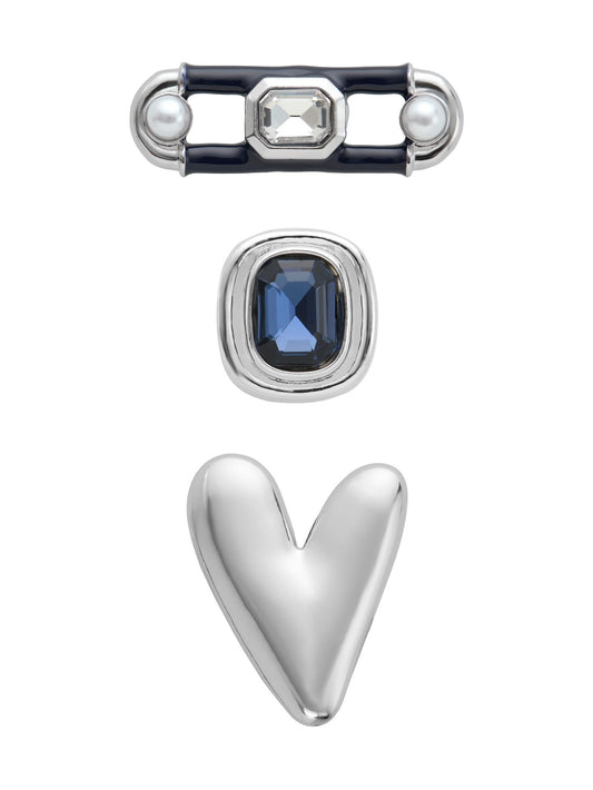 Infinity, Heart, & Bezel Silver- 3 Pack