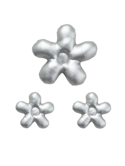 Super Bloom Silver Puffy Flowers Pack