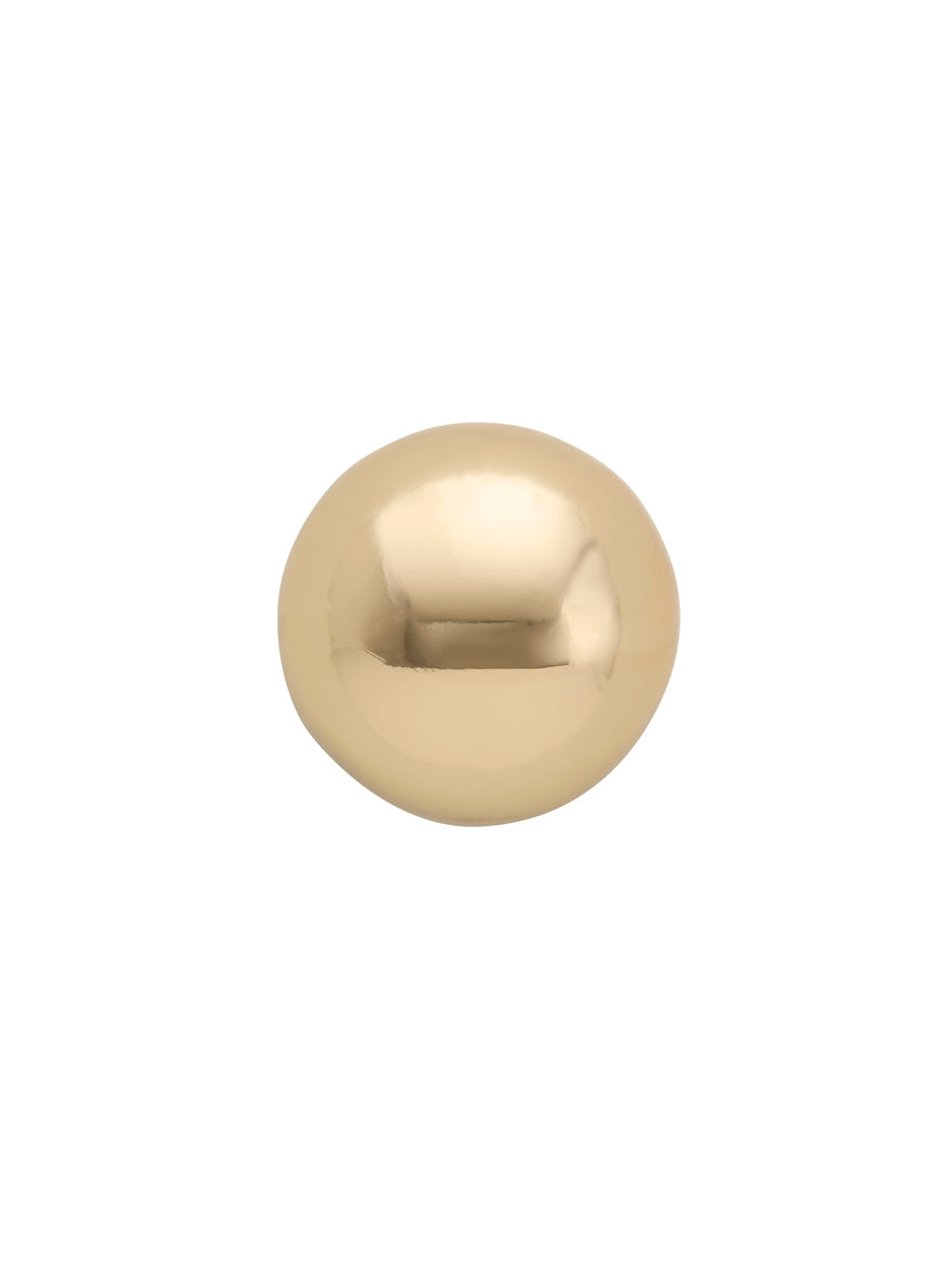 Metal Dome Stud Shiny Silver - 5 Pack