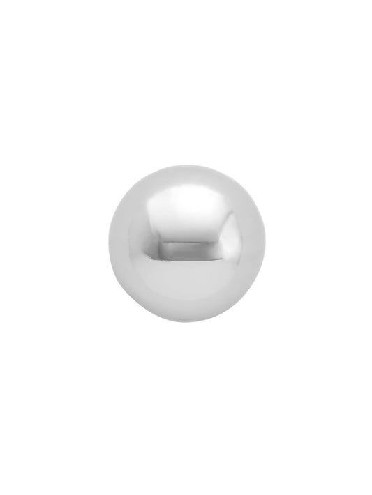 Metal Dome Stud Shiny Silver - 5 Pack