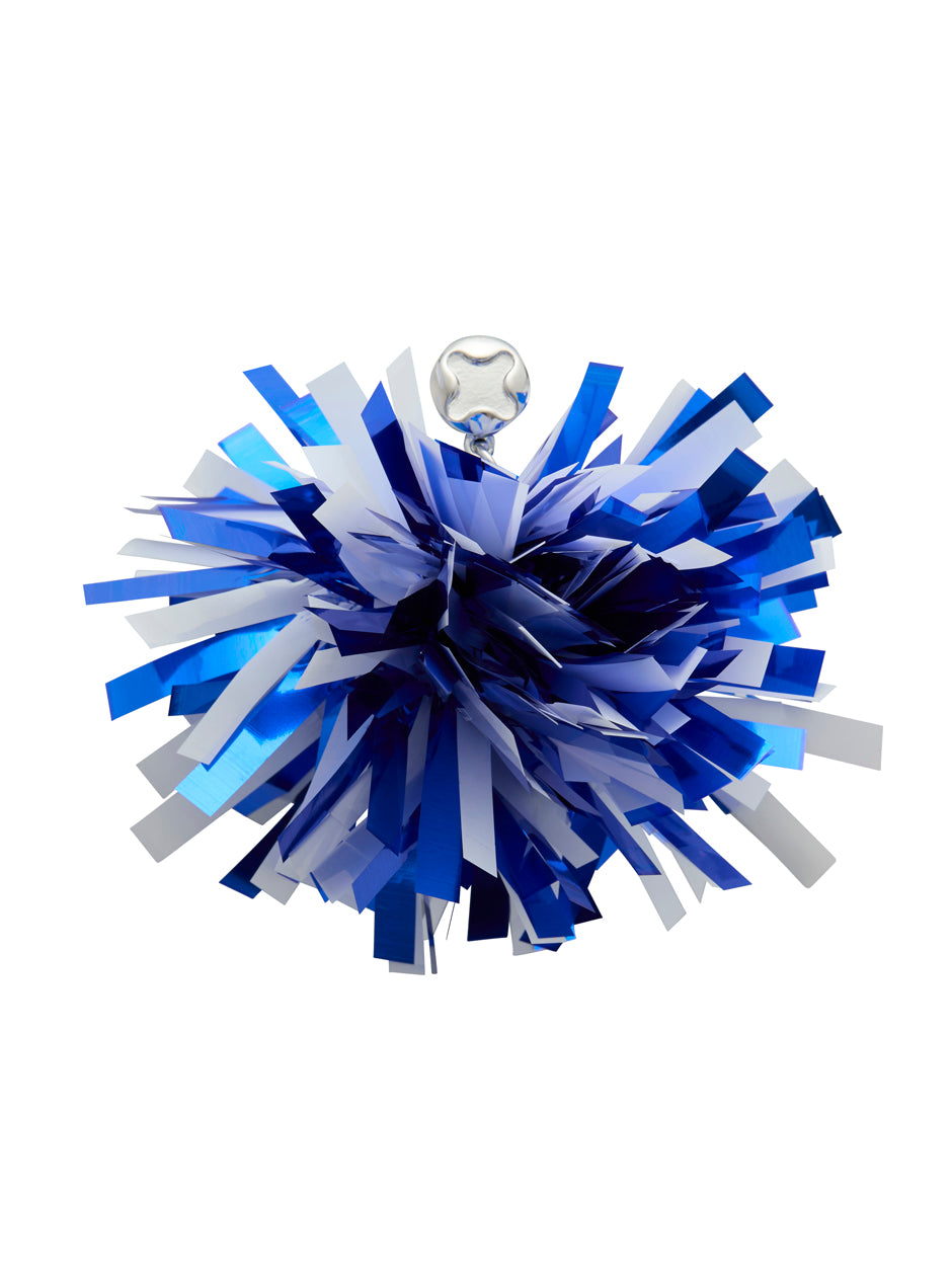 Cheerleader Pompom Blue & White - 2 Pack