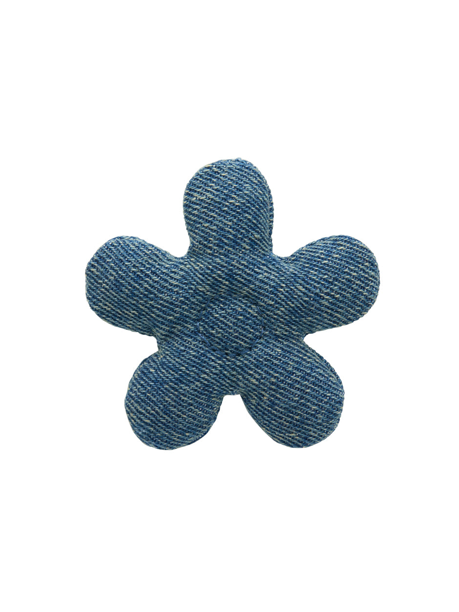 Super Bloom Medium Denim Puffy Flowers 3-Pack